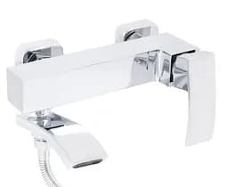 Змішувач для ванни Qtap Swan Cascada, Chrome (k35) з душовим гарнітуром QTSWA260CRM45565 - мініатюра 2