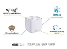 Wi-Fi Mesh система Asus ZenWiFi XD5 3pk White (90IG0750-MO3B20) - мініатюра 10