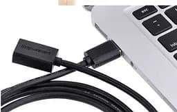 Кабель Ugreen US103 USB 2.0 A Male to A Female Cable 3 м чорний (10317) - мініатюра 2