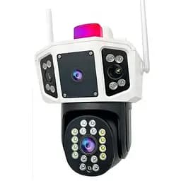 Уличная поворотная камера видеонаблюдения 2 объектива WiFi 3MP FullHD YC101 IP