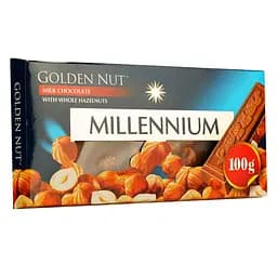 Уцінка. Молочний шоколад Millennium Gold з цілими лісовими горіхами 100 г (57579)  - мініатюра 2