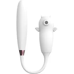 Вакуумный стимулятор клитора с вибрацией B - Series Lyla Viola Dual Purpose белый