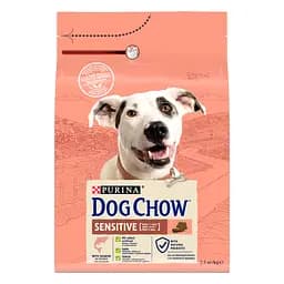 Сухой корм для собак с чувствительным пищеварением Dog Chow Sensitive Adult 1+, с лососем, 2,5 кг