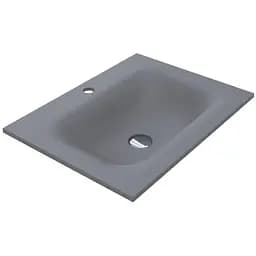 Умивальник Miraggio Jessel 600 mirastone gray 0001463, Сірий