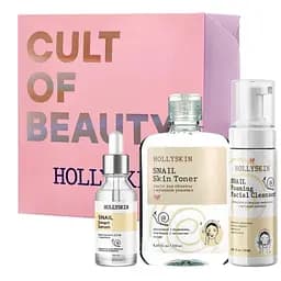 Набор косметики для лица Hollyskin Snail Smart Basic Care: Сыворотка 30 мл + Тоник 250 мл + Очищающая пенка 150 мл