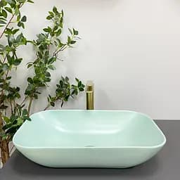 Умивальник VBI Avezzano green matt накладний VBI-014404, Цветной - мініатюра 3