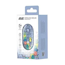 Мишка 2E MF300 PETSCATS Silent Wireless/Bluetooth Blue (2E-MF300WPETSBL) - мініатюра 7