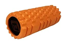 Массажный ролик EasyFit Solid Roller v.1.1s 33 см оранжевый (EF-2050-Or)