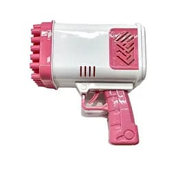 Пистолет с мыльными пузырями, 17 см, на батарейках, с мыльным раствором, 45 отверстий