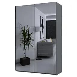 Шафа-купе Doros G-Caiser 2 дзеркала/3 частини 160х60х240 см Графітовий (42005021) - мініатюра 6
