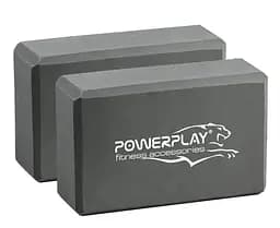 Блоки для йоги PowerPlay 4006 Yoga Brick EVA 2 шт Серые (PP_4006_Grey_2in)