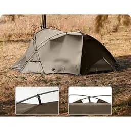 Намет двомісний Naturehike CNK2300ZP040, коричневий - мініатюра 6