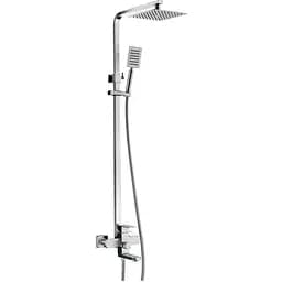 Душова система Wezer поворотний вилив - перемикач на лійку/душ, PRO16A-02, Хром