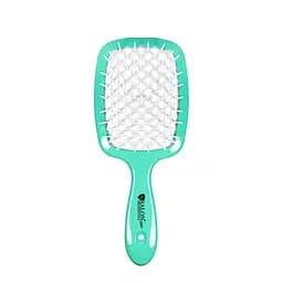 Щітка для волосся Salon Professional продувна 20 см SP0099 SL Зелена з білим