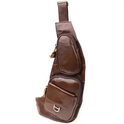 Чоловіча сумка через плече з гладкої шкіри Vintage 15х35х3 см sum0027487