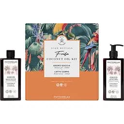 Подарунковий набір для тіла Phytorelax Coconut: гель для душу зволожуючий та пом'якшуючий 250 мл + зволожуючий лосьон для тіла 250 мл