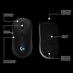 Миша Logitech G Pro 2 Lightspeed Wireless Black (910-007295) [118107] - мініатюра 11