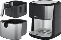 Мультипіч Rotex ROM760-XL Up&DownFry електрична 7.5л 2000Вт Чорний/Сріблястий - мініатюра 7
