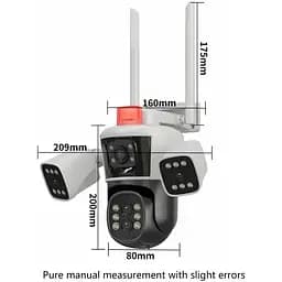 IP камера спостереження AMST Wi-Fi 16 Мп 10-Х ZOOM вулична поворотна - мініатюра 6