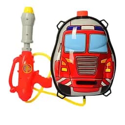Водяной автомат для детей MR 0228-2 Пожарная служба с насосом и рюкзаком-баллоном на плече, 33 см
