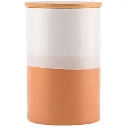 Емкость Vittora VT-8402 с деревянной крышкой 15 см оранжевая (111397)