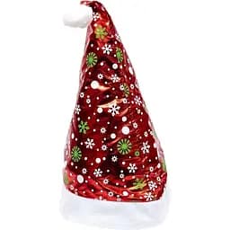 Шапка новогодняя "Санта-Клауса" 6241-5 со снежинками