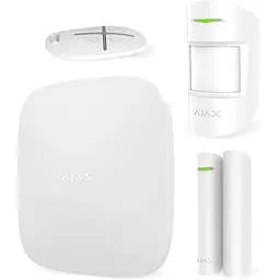 Комплект бездротової сигналізації Ajax StarterKit white (Hub/MotionProtect/DoorProtect/SpaceControl)