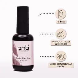 База файбер PNВ Revital Fiber Base Porcelain Pink 17 мл - мініатюра 5
