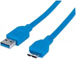 Кабель Ritar Micro Usb 3.0 для жорстких дисків зовнішніх здвоєний широкий 1 метр