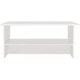 Стіл журнальний Gerbor Вушер LAW 120 Німфея альба / Білий глянець (GRB-1267)