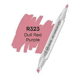 Маркер двухсторонний Тусклый красно-фиолетовый, R323, 99IDEAS