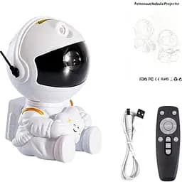Проектор зоряного неба Астронавт із зіркою Mini White [111482] - мініатюра 4