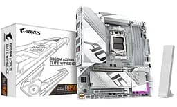 Материнська плата Gigabyte B850M AORUS ELITE WIFI6E ICE (B850M AORUS ELITE WIFI6E ICE) (Socket AM5, AMD B850, Micro-ATX) - мініатюра 6
