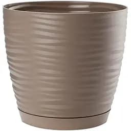 Горщик для квітів Form-Plastic Sahara mini-27 з підставкою 9.7 л бежевий (3042-002)