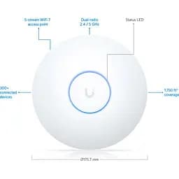 Точка доступу Wi-Fi Ubiquiti U7 Long-Range (U7-LR) - мініатюра 9