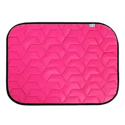 Двухсторонняя подстилка для собак AiryVest, 80х55 см, розово-черная (79)