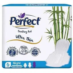 Прокладки ультратонкие Perfect Natural Ultra Thin Night 6 шт.