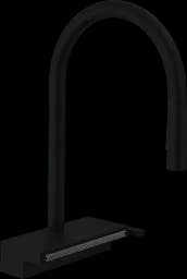 Змішувач Hansgrohe Aquno Select M81 170 3jet кухонний з витяжним виливом Sbox 73831670 Black Matt Чорний матовий
