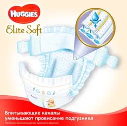 Набір підгузків Huggies Elite Soft 5 (12-22 кг), 112 шт. (2 уп. по 56 шт.) - мініатюра 3