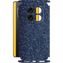 Защитная пленка StatusSKIN для Xiaomi Poco X7 Корпус Винил Соты синие