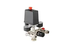 Прессостат реле тиску для компресора в зборі Intertool 2 виходу PT-9094 - мініатюра 3