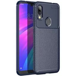 Чохол-накладка Toto TPU Carbon Fiber 1.5 mm Case Xiaomi Redmi 7 Dark Blue