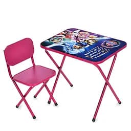 Детский столик складной со стульчиком M 5961-8 малиновый