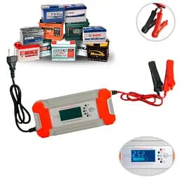 Зарядний пристрій для автомобільного акумулятора BATTERY CHARGER ZC12-24 10A 12V/24V - мініатюра 2