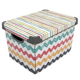 Коробка Qutu Style Box Colored Zigzag 20 л 41х30х24 см (STYLE BOX с/к COLORED ZIGZAG 20л)