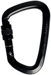 Карабін Singing Rock D Steel Lock Screw Gate Black 50kN - мініатюра 2