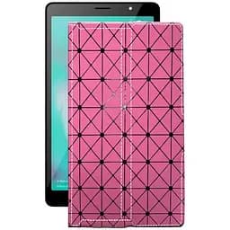 Чохол StatusCASE з екошкіри для планшету Tecno Tab P704a 4G Рожевий ромб