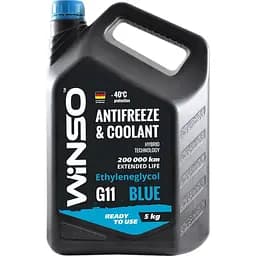 Антифриз Winso Antifreeze & Coolant Blue -40°C голубий G11, 5 кг (880970)