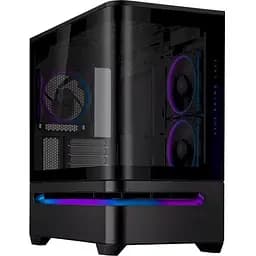 Корпус Asus Prime AP202 ARGB Tempered Glass черный, без БП, Mini Tower, для Micro-ATX/Mini-ITX, 2xUSB 3.2/1xType-C, макс.