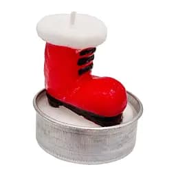 Новорічна свічка "Чобіток" 10-77-4 розмір свічки 3,5х5 см